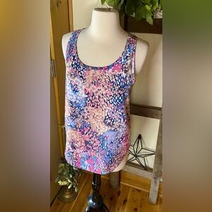 🎀Olive & Oak silky watercolor racer back tank top🎀 NWOT